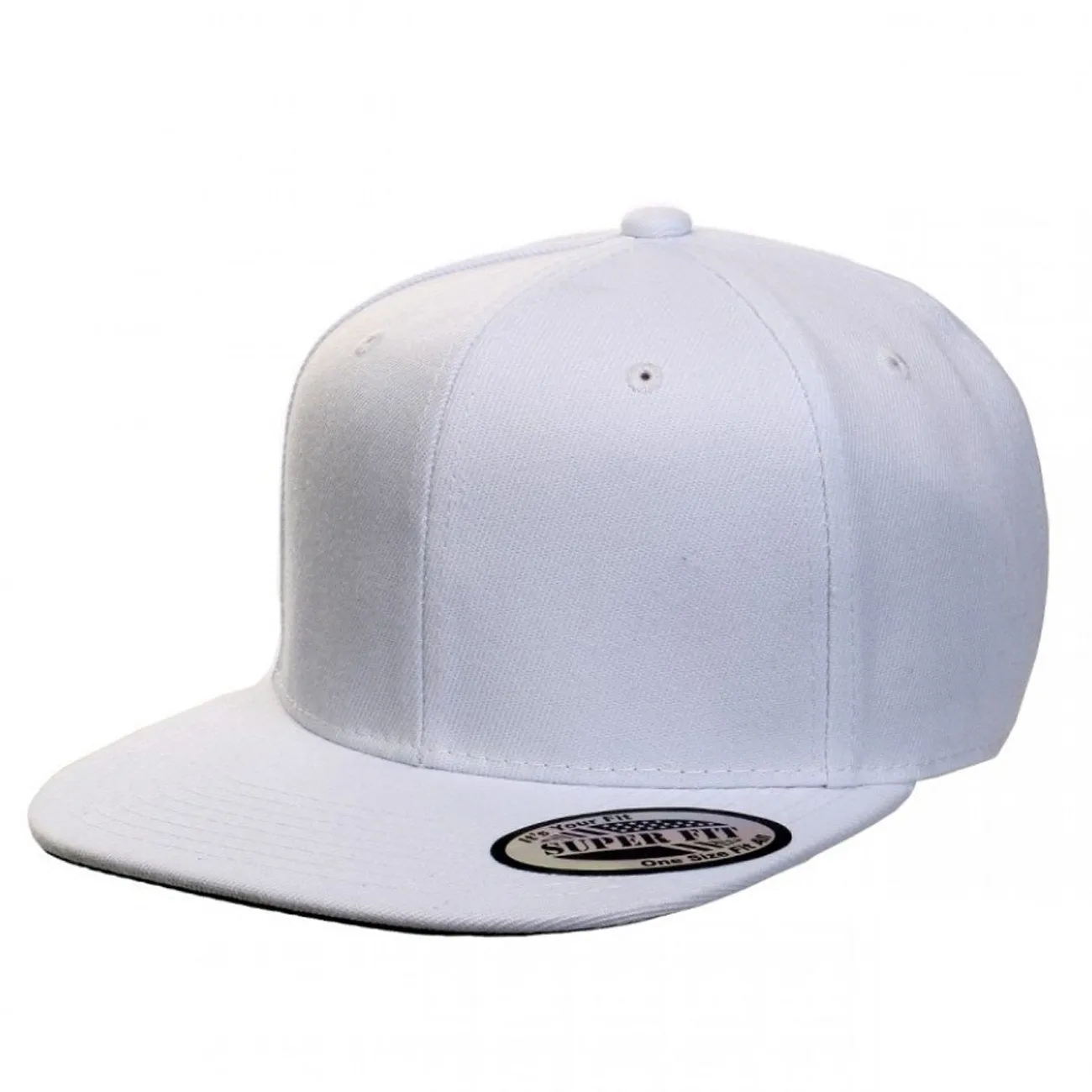 Blank Plain Snapback Flat Bill - Various Solid Colors
