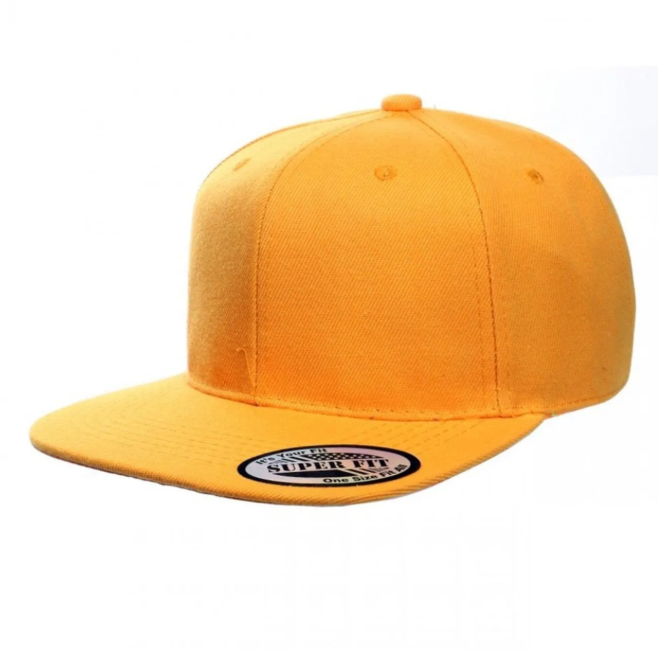 Blank Plain Snapback Flat Bill - Various Solid Colors