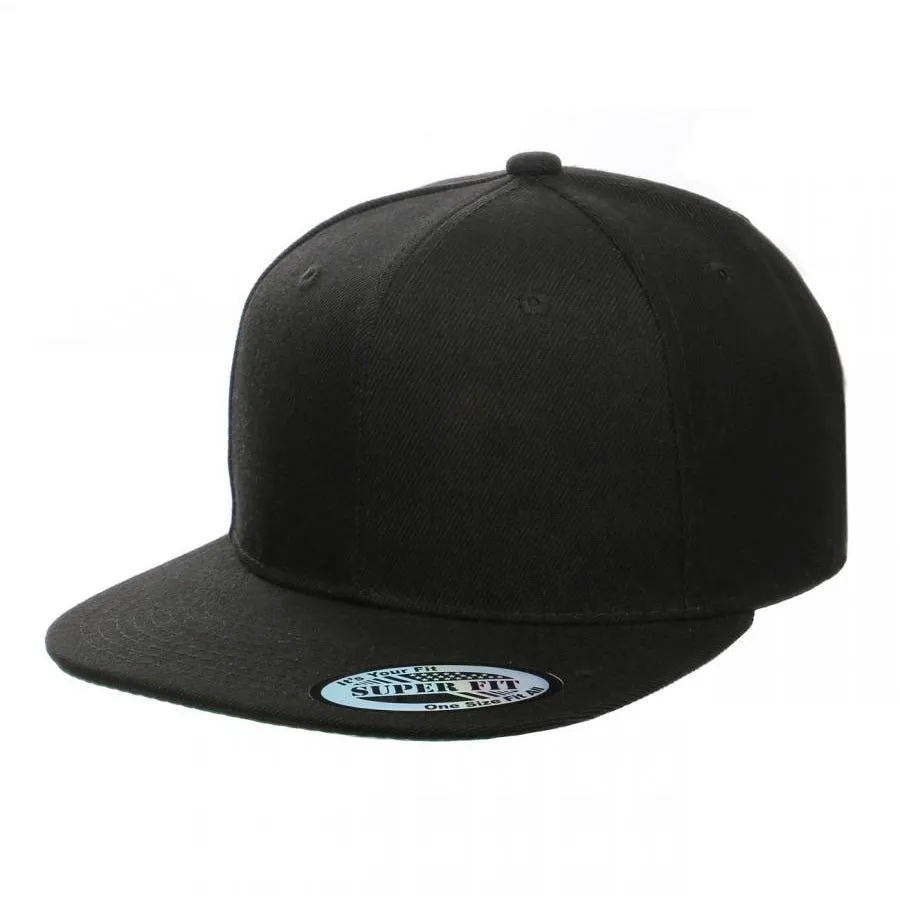 Blank Plain Snapback Flat Bill - Various Solid Colors casual-dad-hat