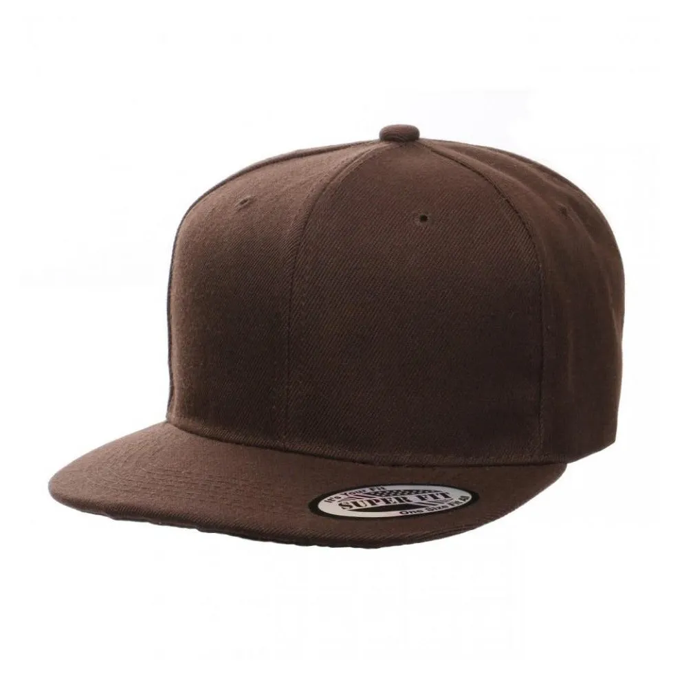 Blank Plain Snapback Flat Bill - Various Solid Colors