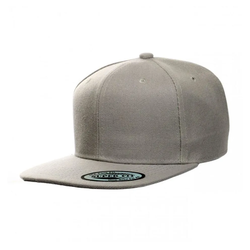 Blank Plain Snapback Flat Bill - Various Solid Colors