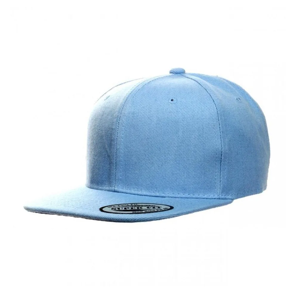 Blank Plain Snapback Flat Bill - Various Solid Colors