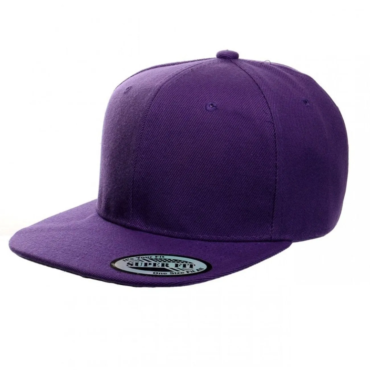 Blank Plain Snapback Flat Bill - Various Solid Colors