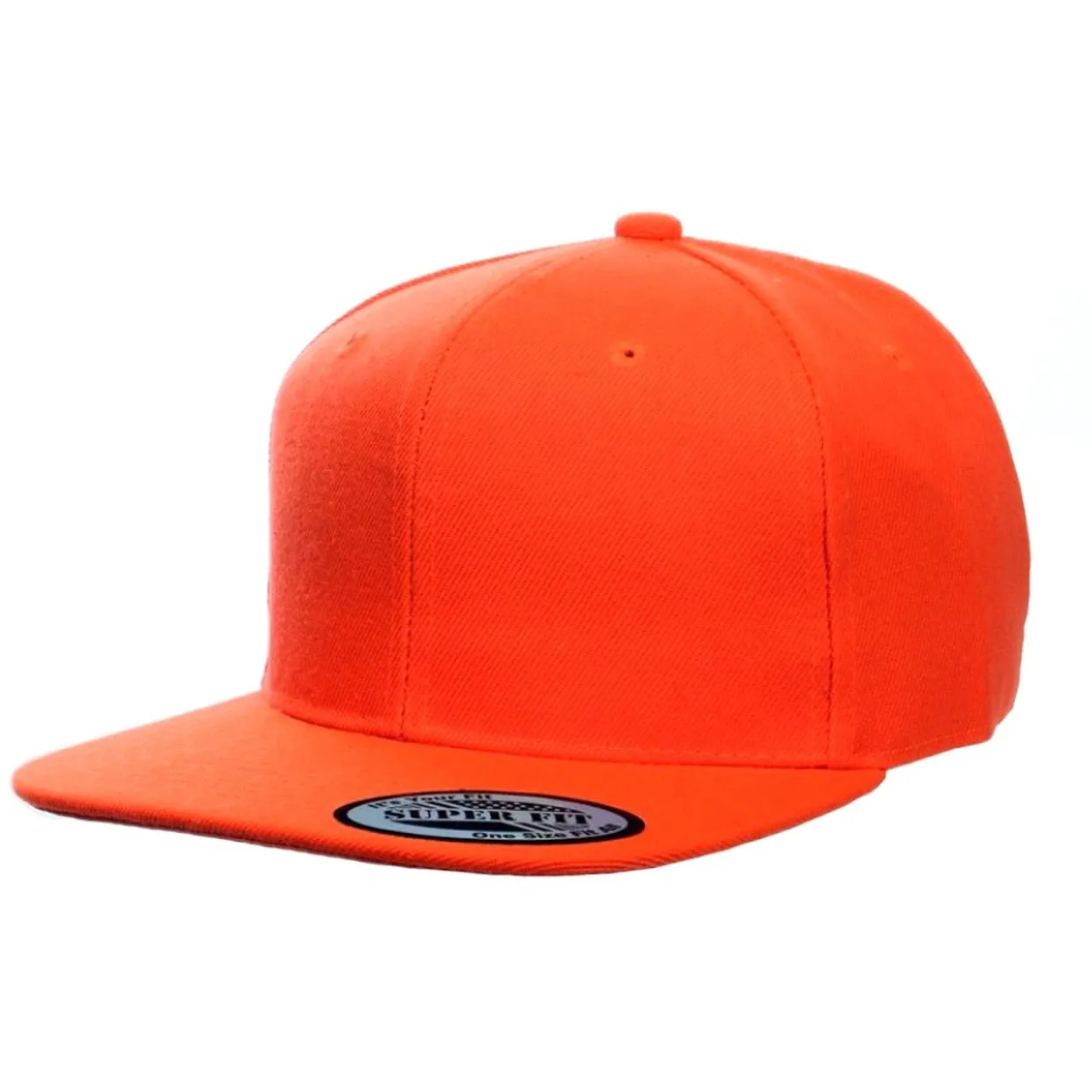 Blank Plain Snapback Flat Bill - Various Solid Colors