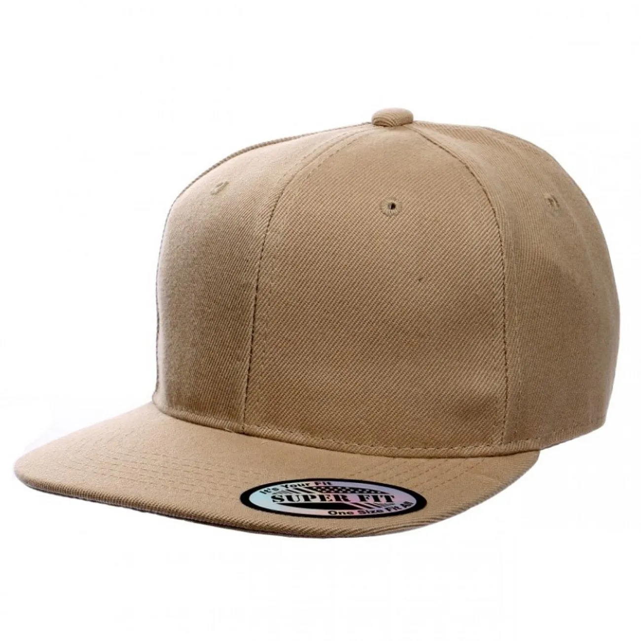 Blank Plain Snapback Flat Bill - Various Solid Colors
