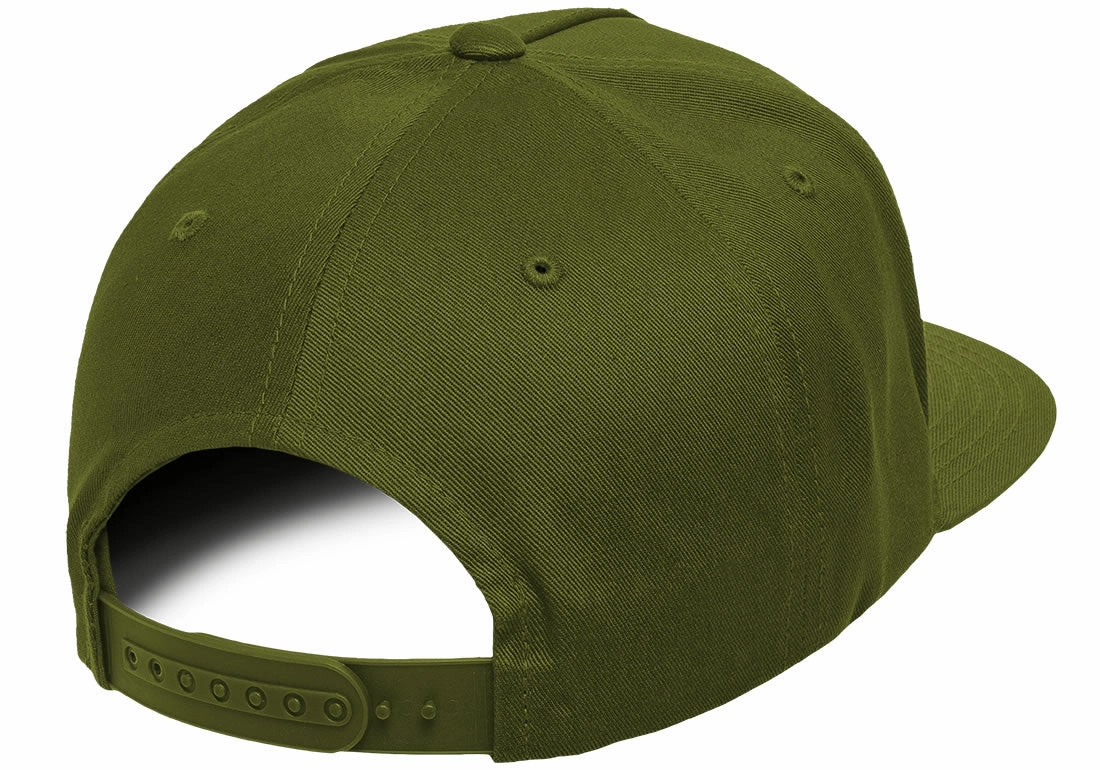 Blank Earth Tone Men's 5 Panel Snapback Hats