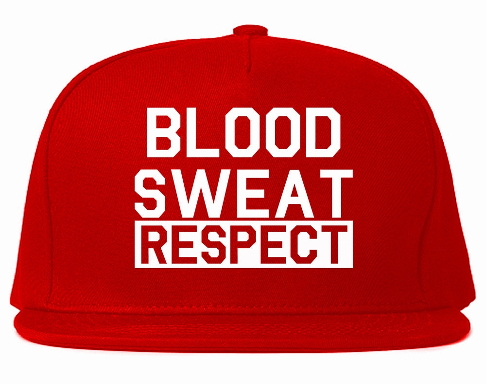 Blood Sweat Respect Gym Workout Mens Snapback Hat