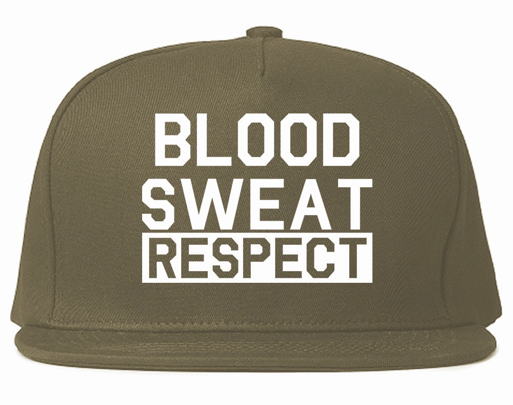 Blood Sweat Respect Gym Workout Mens Snapback Hat