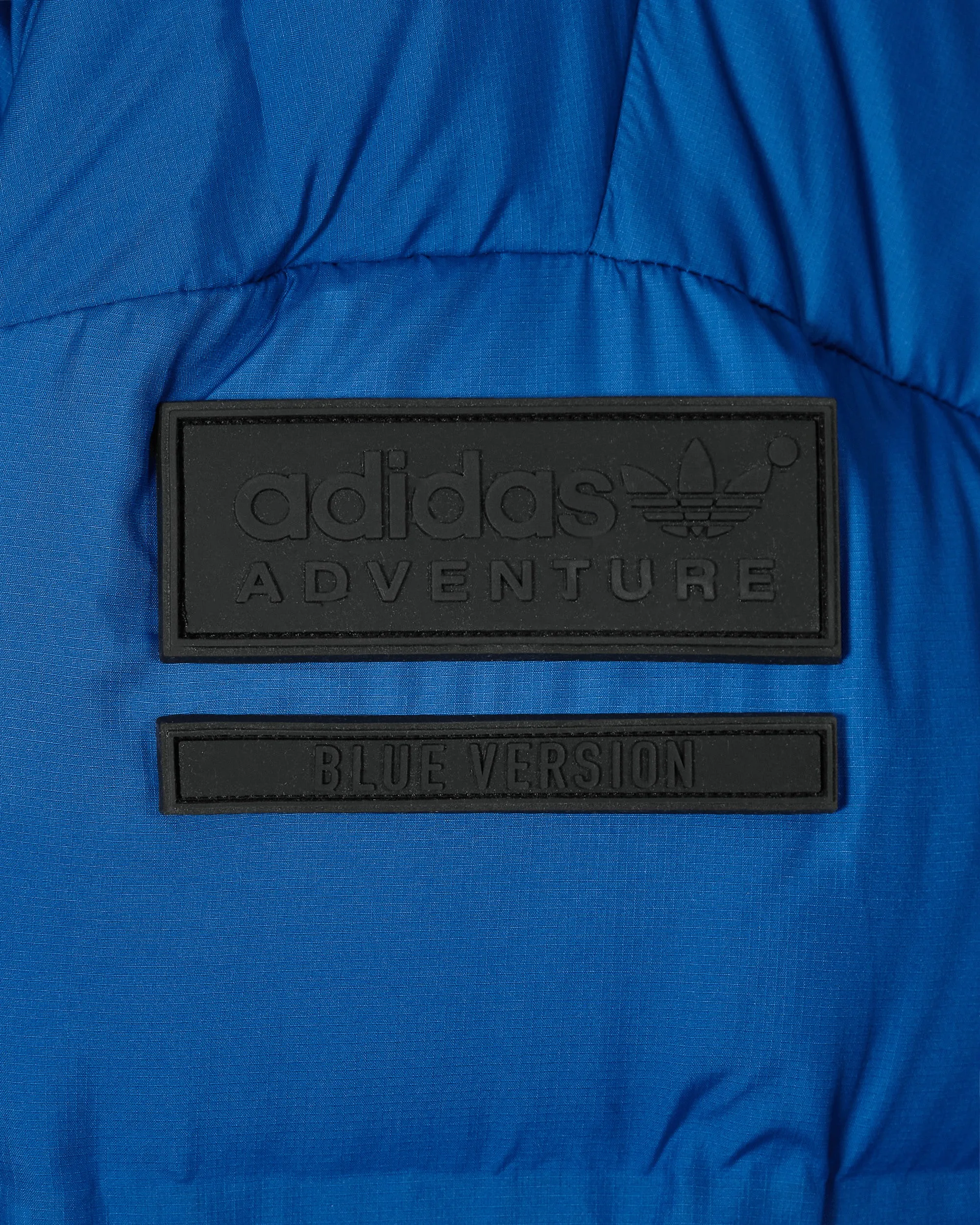 Blue Version Übergroße Daunen-Pufferjacke Blau