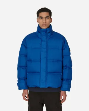 Blue Version Übergroße Daunen-Pufferjacke Blau