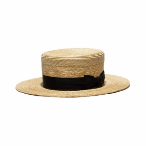BOATER spring-straw-hat