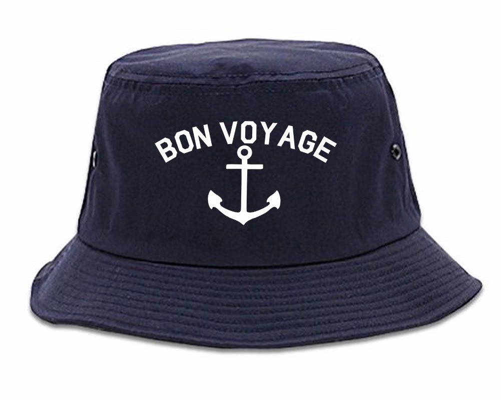 Bon Voyage Anchor Boat Mens Bucket Hat