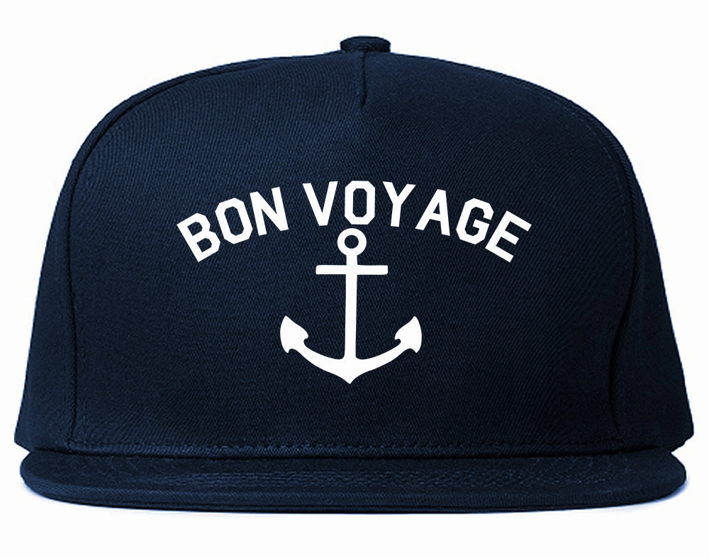 Bon Voyage Anchor Boat Mens Snapback Hat