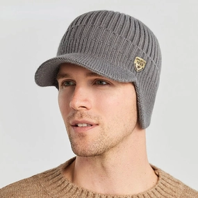 Bonnet Casquette avec Visire - Sportcap winter-knitted-hat
