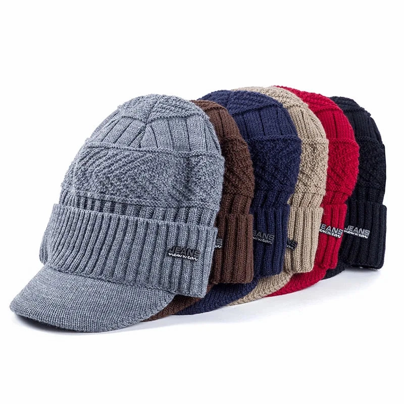 Bonnet Casquette Tricot Polaire - KnitShield