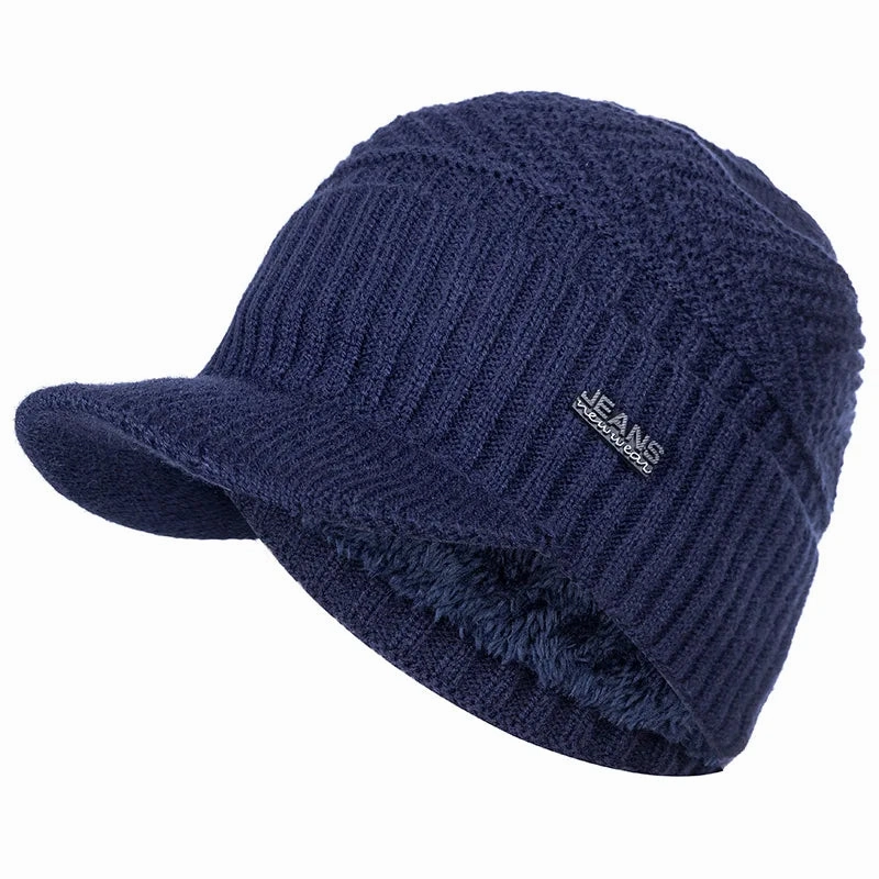 Bonnet Casquette Tricot Polaire - KnitShield
