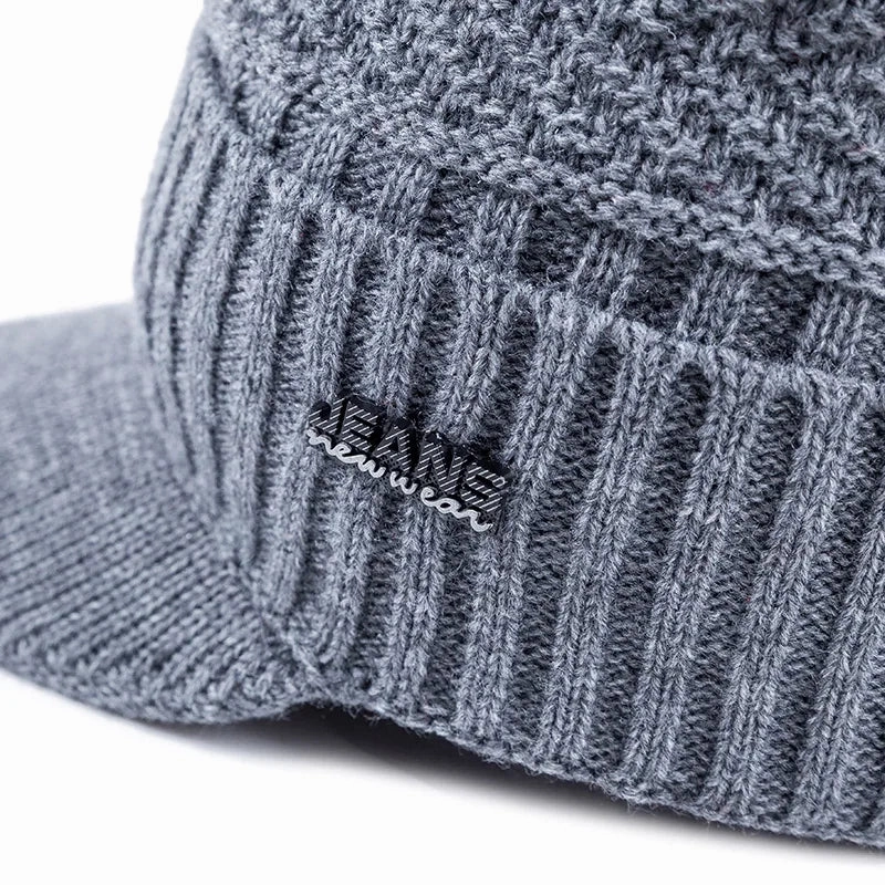 Bonnet Casquette Tricot Polaire - KnitShield