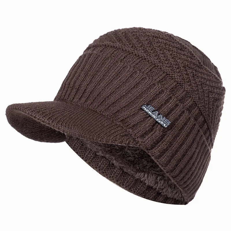 Bonnet Casquette Tricot Polaire - KnitShield