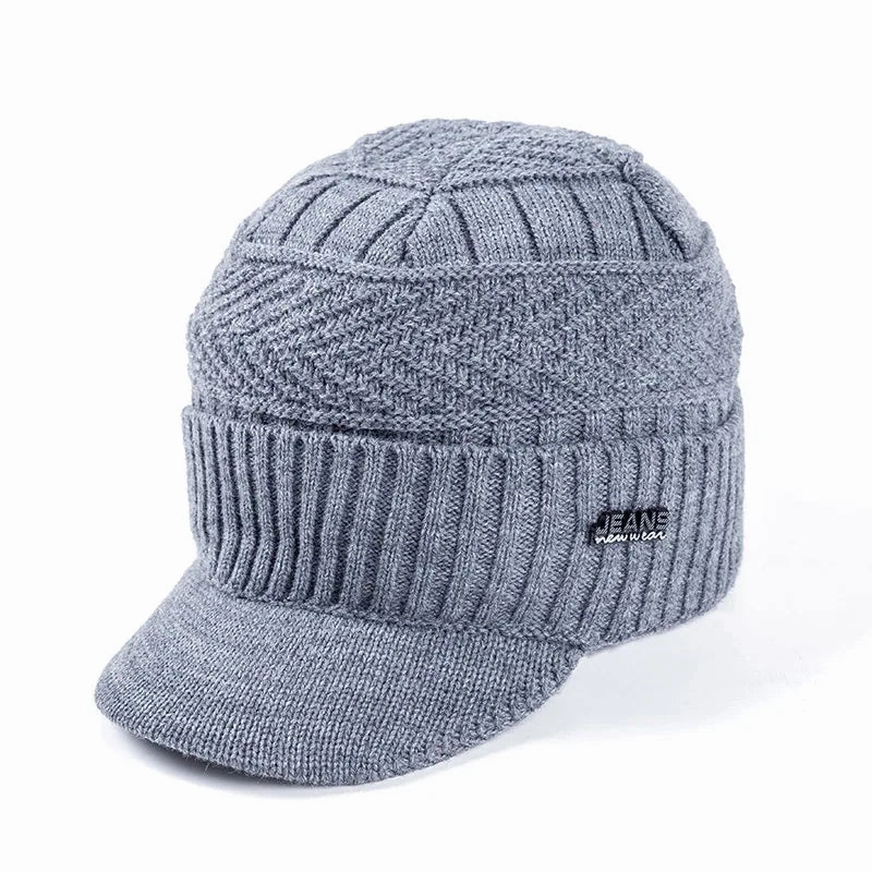 Bonnet Casquette Tricot Polaire - KnitShield