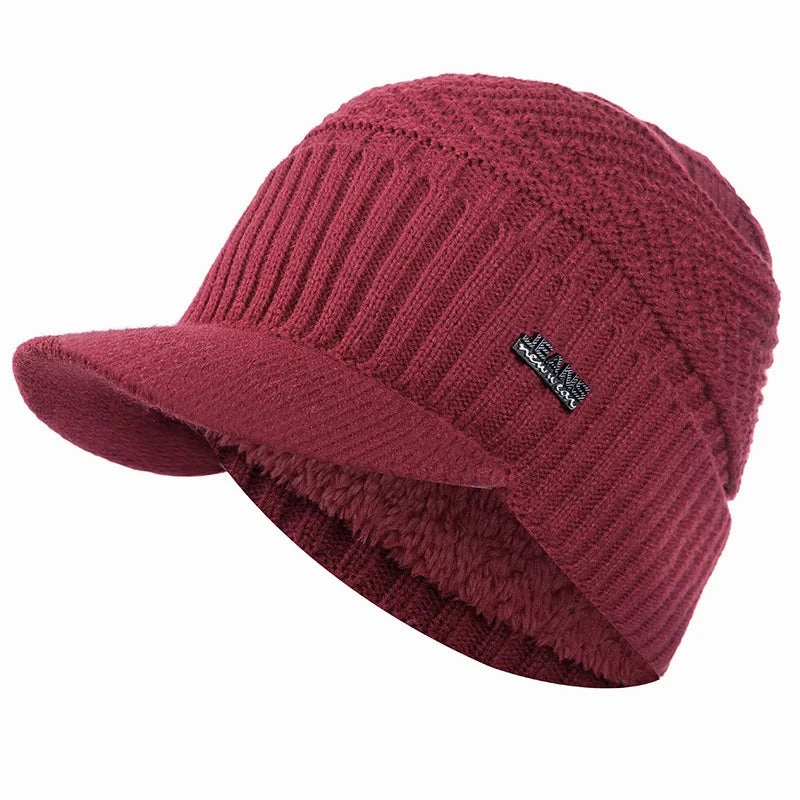 Bonnet Casquette Tricot Polaire - KnitShield