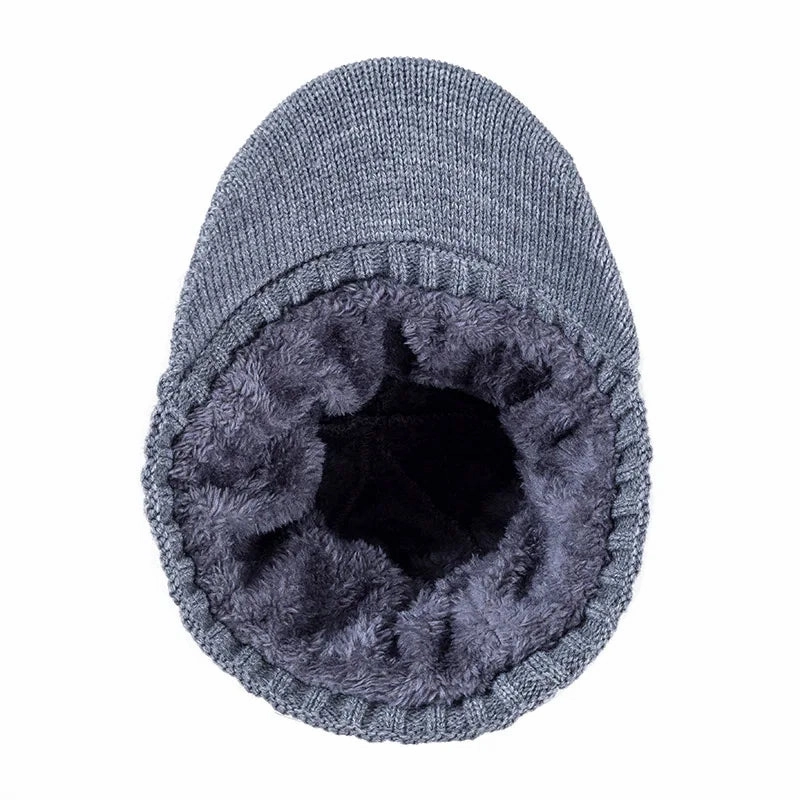 Bonnet Casquette Tricot Polaire - KnitShield