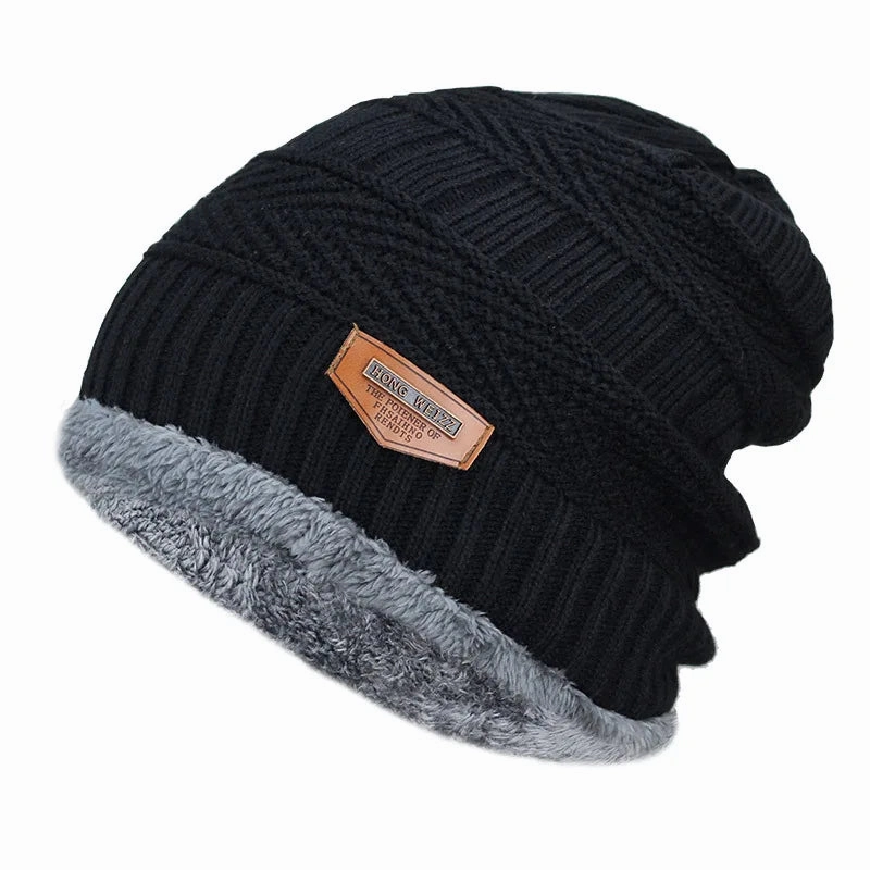 Bonnet Doubl en Polaire - Furwarm winter-knitted-hat