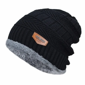 Bonnet Doubl en Polaire - Furwarm winter-knitted-hat