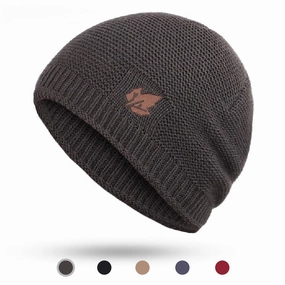 Bonnet en Maille Structure - TimberLeaf winter-knitted-hat