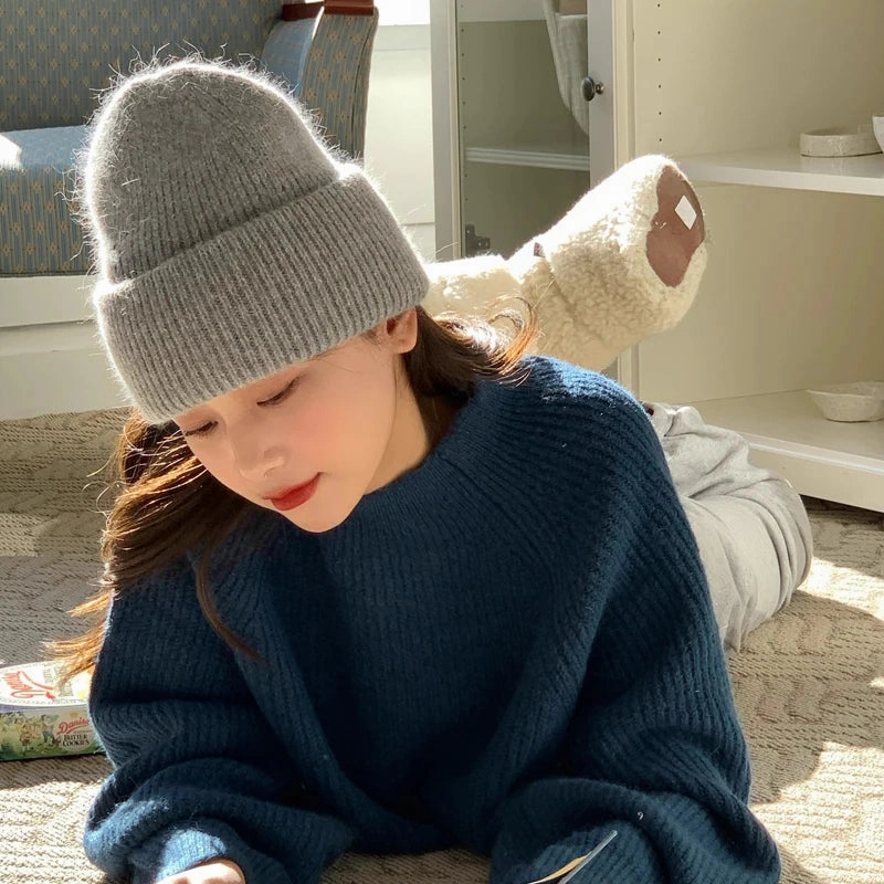 Bonnet Femme Classique en Cachemire - Elysa