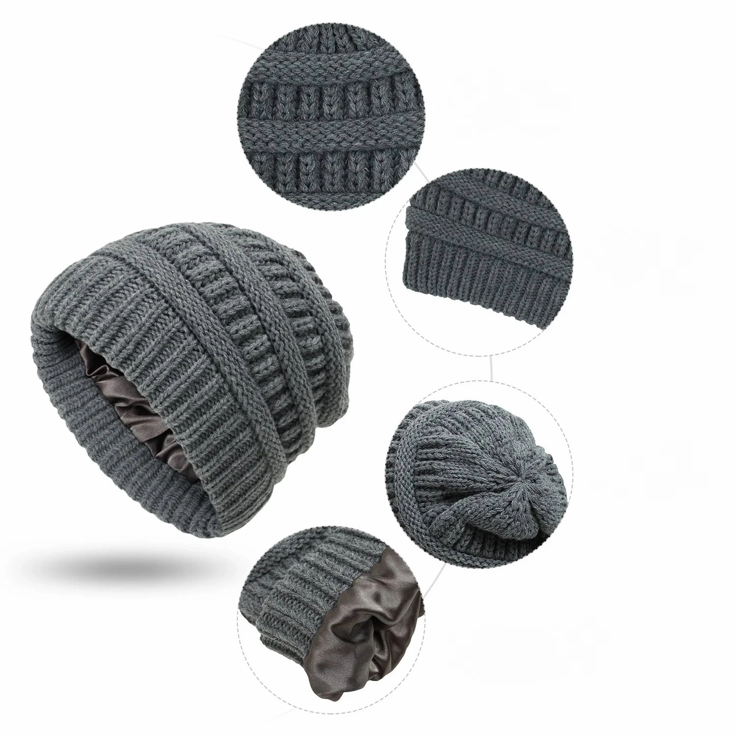 Bonnet Femme doubl en satin - Silkia