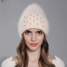 Bonnet Femme Douceur Perle - Lunaria winter-knitted-hat