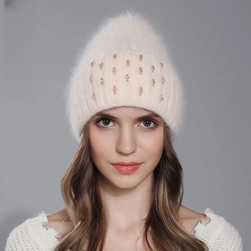 Bonnet Femme Douceur Perle - Lunaria winter-knitted-hat