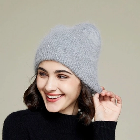 Bonnet Femme en Cachemire - Doux winter-knitted-hat