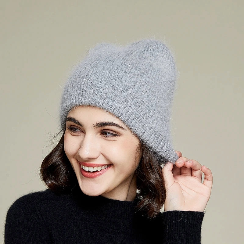 Bonnet Femme en Cachemire - Doux winter-knitted-hat