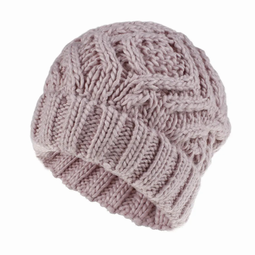 Bonnet Femme en tricot torsad - GoldenCharm