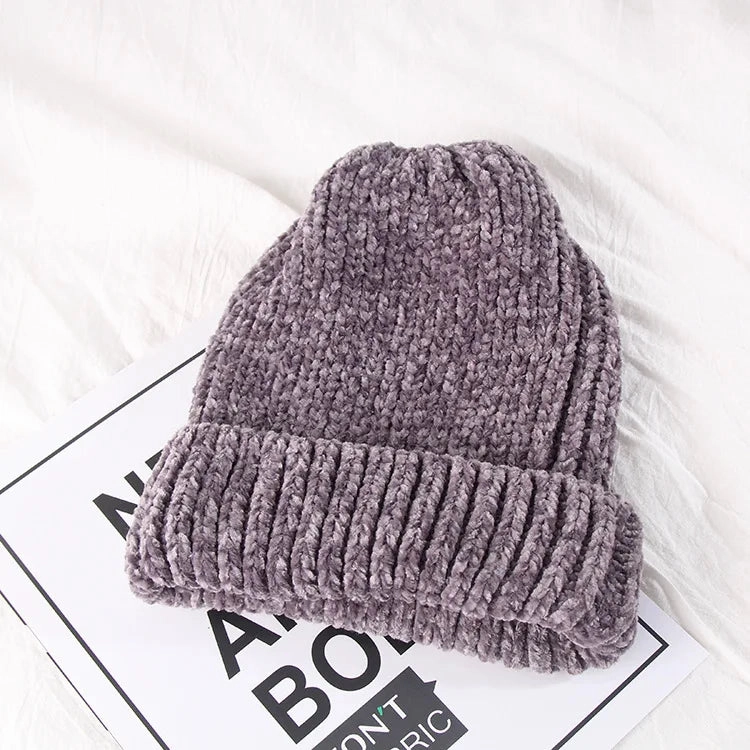 Bonnet Femme en velours c?tel doux - VelvyWarm