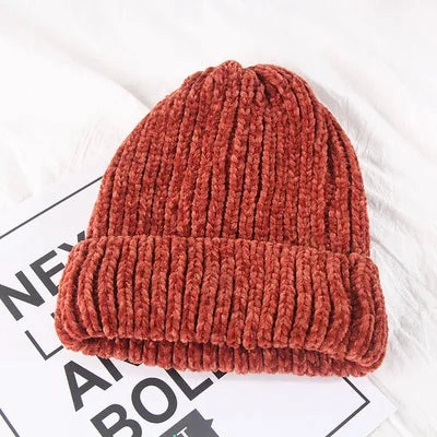 Bonnet Femme en velours c?tel doux - VelvyWarm