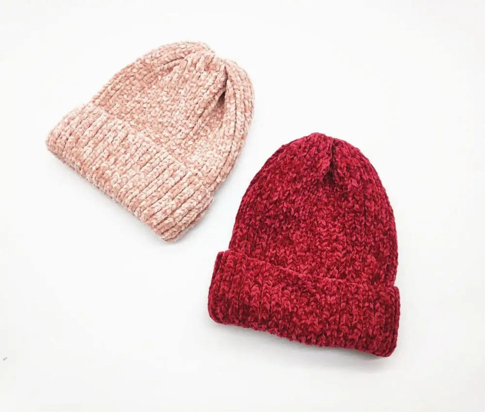 Bonnet Femme en velours c?tel doux - VelvyWarm