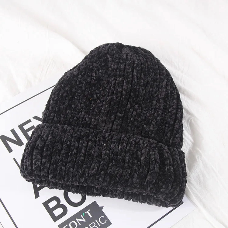 Bonnet Femme en velours c?tel doux - VelvyWarm