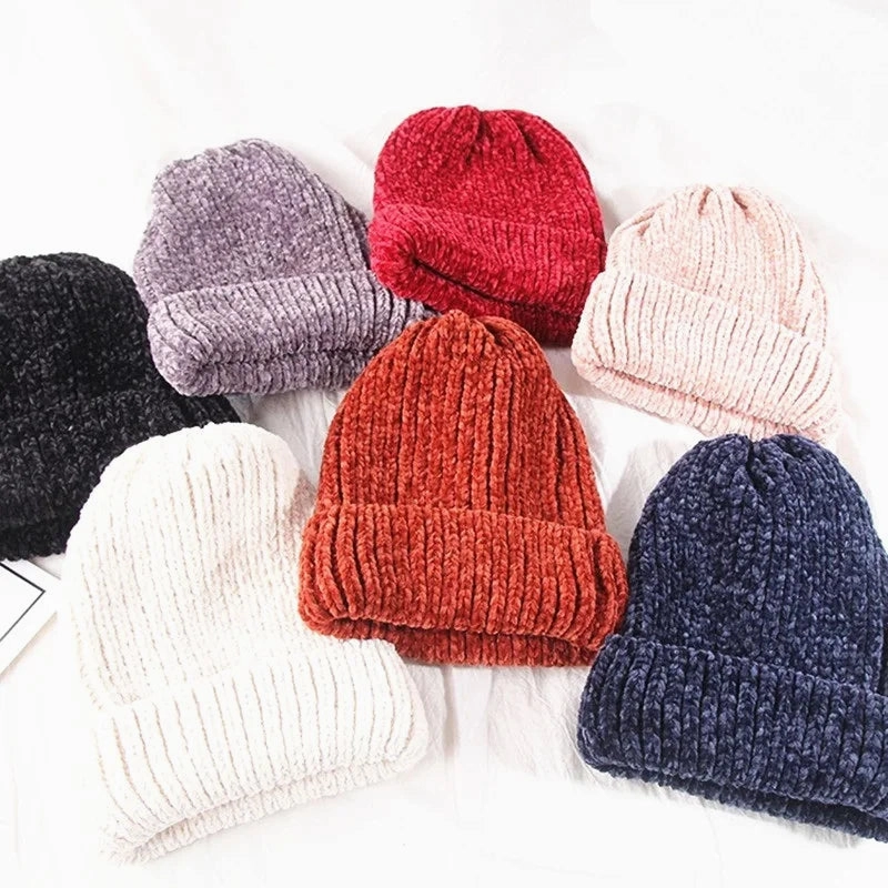 Bonnet Femme en velours c?tel doux - VelvyWarm