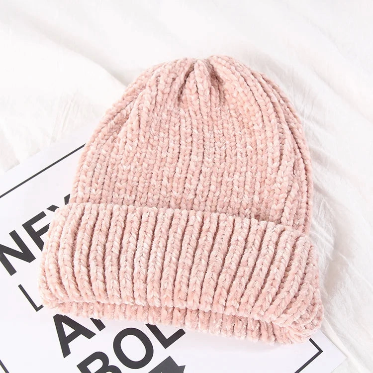 Bonnet Femme en velours c?tel doux - VelvyWarm