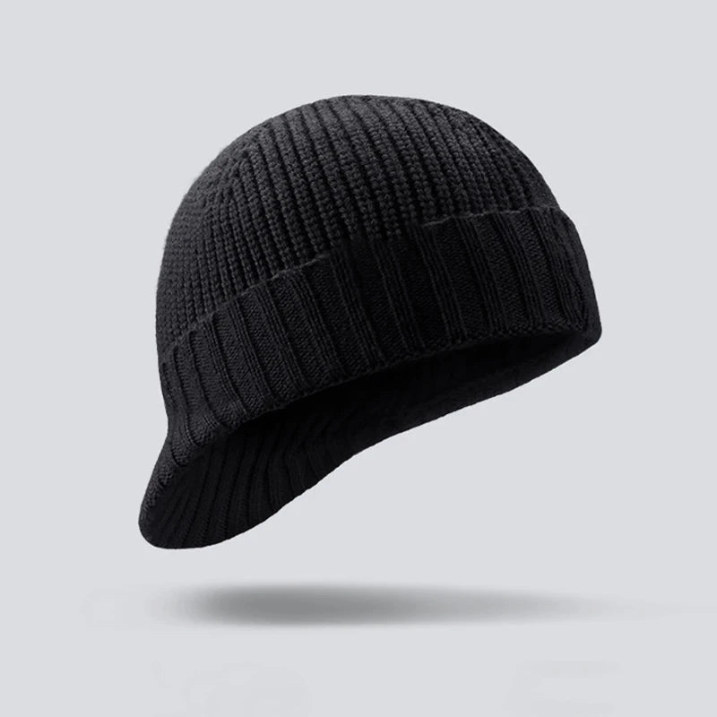 Bonnet Femme Hiver en Laine Doux avec Visire - SoftShield