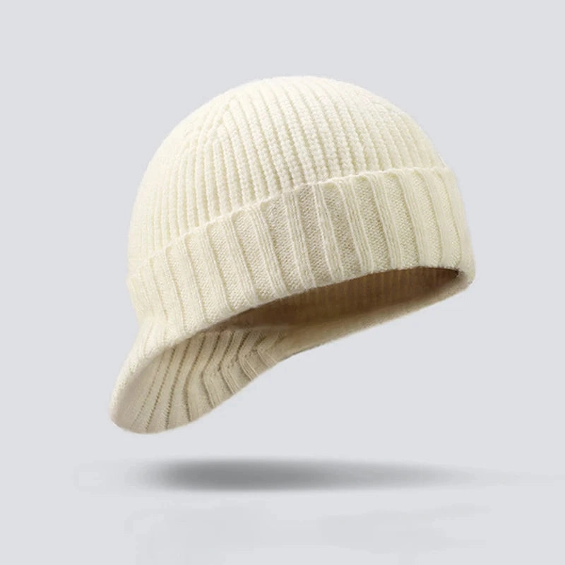 Bonnet Femme Hiver en Laine Doux avec Visire - SoftShield