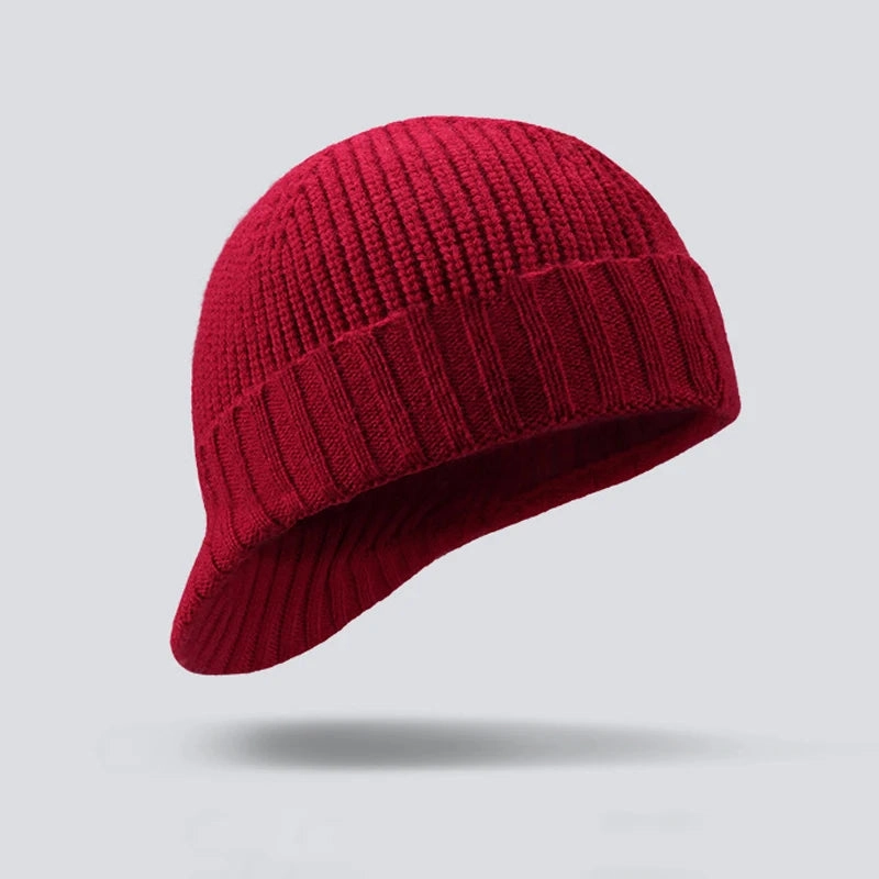 Bonnet Femme Hiver en Laine Doux avec Visire - SoftShield