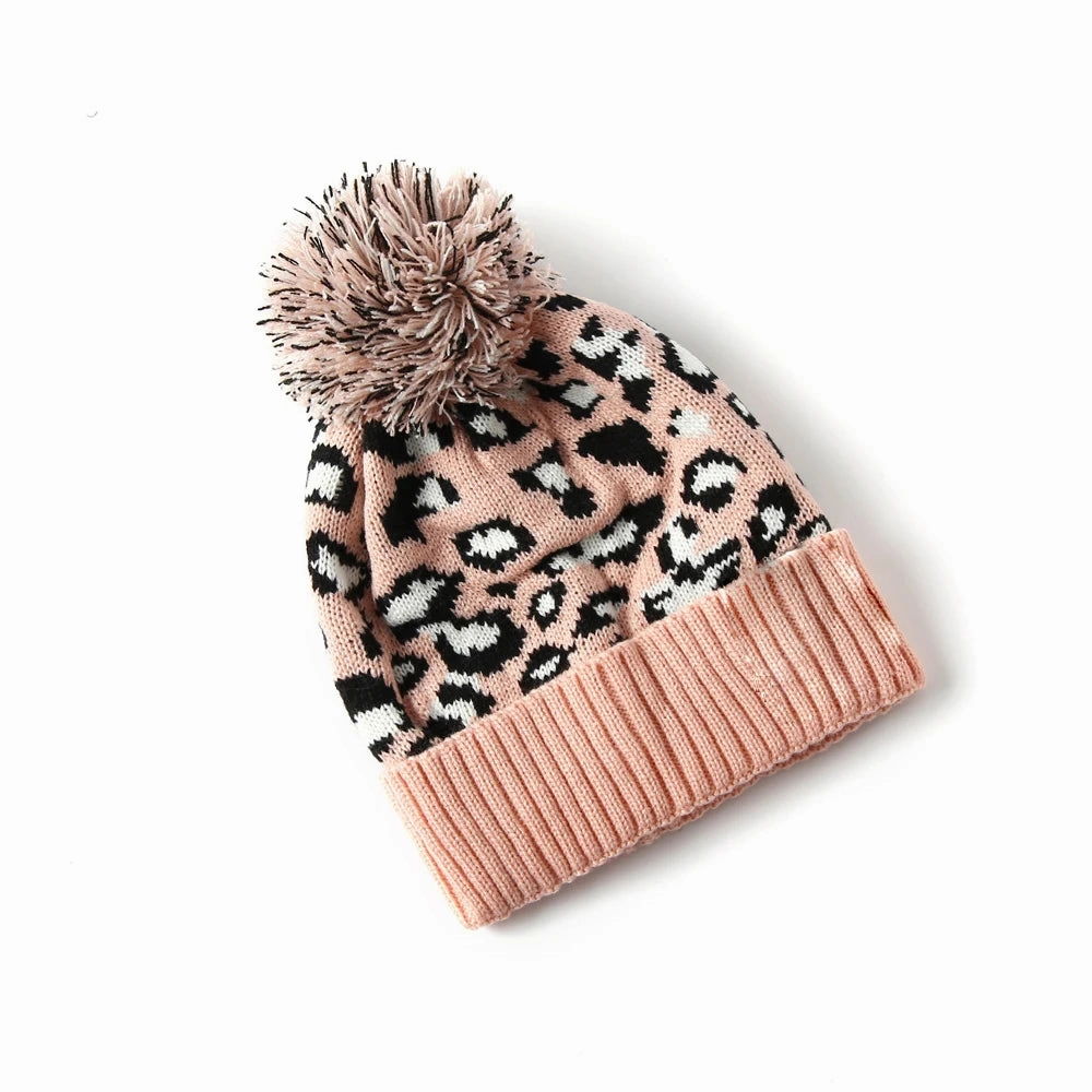 Bonnet Femme Lopard avec Pompon - WildPom
