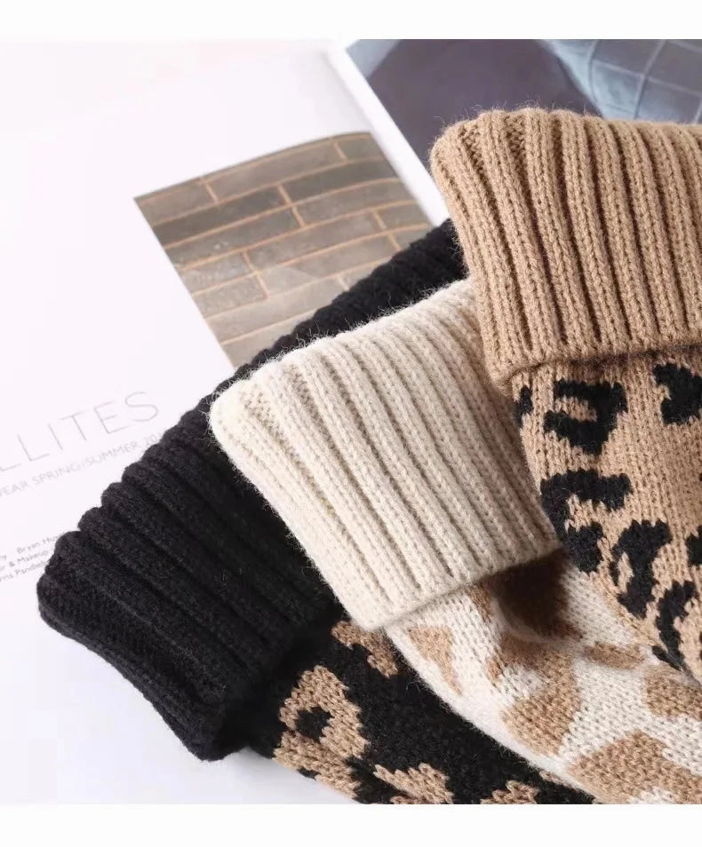 Bonnet Femme Lopard avec Pompon Douillet C Cheelyah