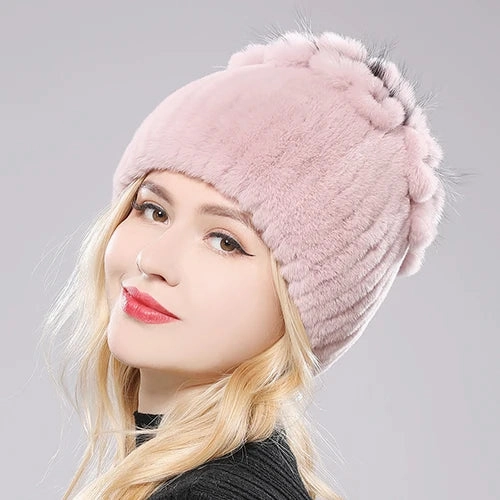 Bonnet Femme Luxe en Fausse Fourrure - Eolia