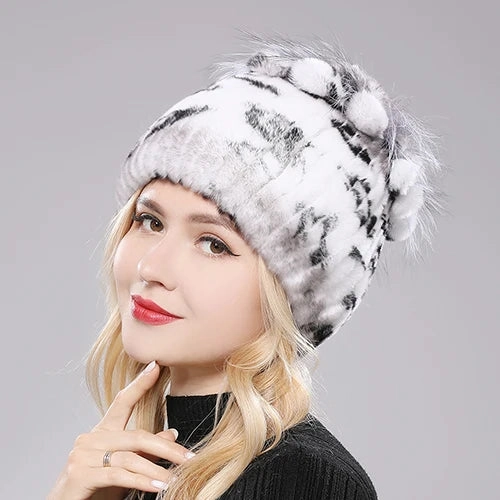 Bonnet Femme Luxe en Fausse Fourrure - Eolia