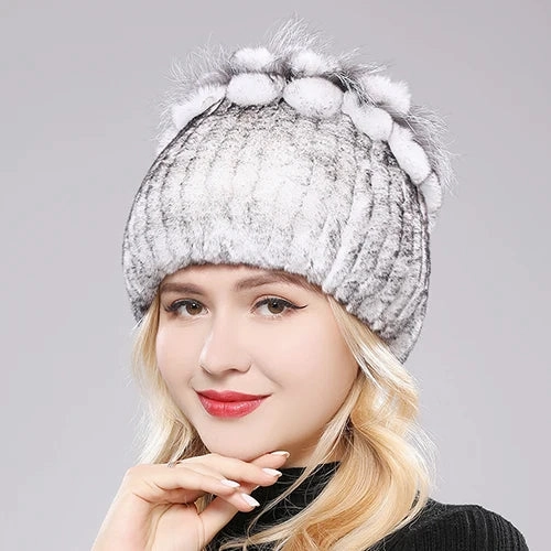 Bonnet Femme Luxe en Fausse Fourrure - Eolia