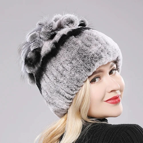 Bonnet Femme Luxe en Fausse Fourrure - Eolia